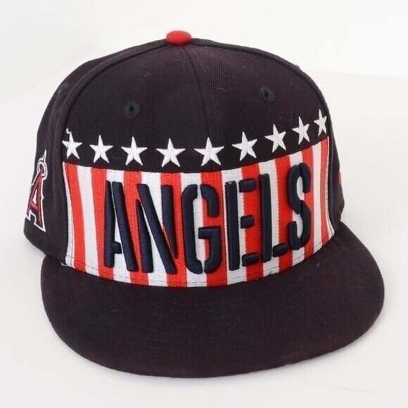New Era 59Fifty Los Angeles Angels MLB Stars Stripes Limited Edition Fitted Hat - Picture 3 of 8